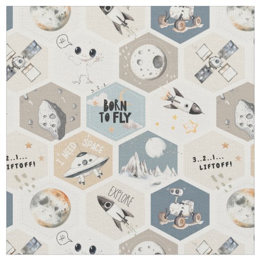 Buitenruimte Kosmische babyspeelkleed Stof (Close Up)