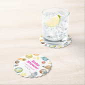 Buitenruimte Meisje Baby shower Kartonnen Onderzetters (Insitu)