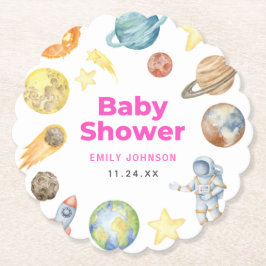 Buitenruimte Meisje Baby shower Kartonnen Onderzetters