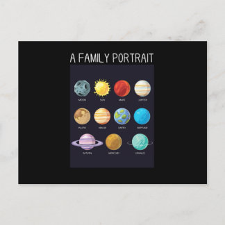 Buitenruimte Nerd Solar System Planets Sun Moon Ch Briefkaart