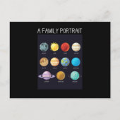 Buitenruimte Nerd Solar System Planets Sun Moon Ch Briefkaart (Voorkant)