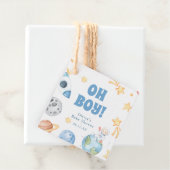 Buitenruimte Oh Boy Baby shower Dank je Bedankjes Labels (In situ)