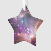 Buitenruimte Paarse Nebulae Cool Astronomy Holiday Ornament (voorkant)