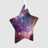 Buitenruimte Paarse Nebulae Cool Astronomy Holiday Ornament (voorkant)