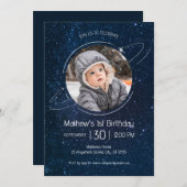 Buitenruimte Planeten 1e verjaardag Kaart (Voorkant / Achterkant)