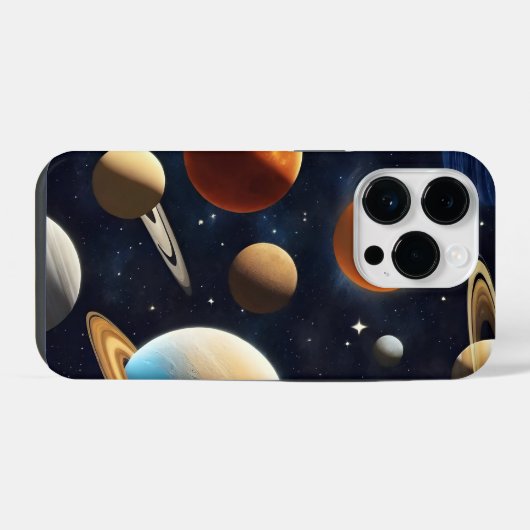 Buitenruimte Planeten 2 iPhone Hoesje (Achterkant horizontaal)