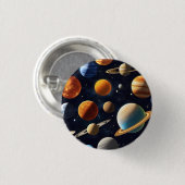 Buitenruimte Planeten 2 Ronde Button 3,2 Cm (Voorkant /achterkant)