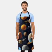 Buitenruimte Planeten 2 Schort (Gedragen)