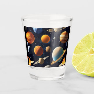 Buitenruimte Planeten 2 Shot Glas