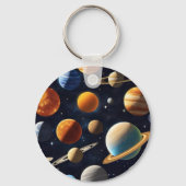 Buitenruimte Planeten 2 Sleutelhanger (Achterkant)