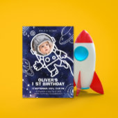 Buitenruimte Planeten Astronaut 1e Verjaardag Kaart