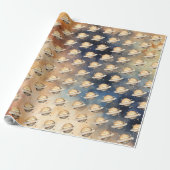 Buitenruimte Planeten Jongen Eerste Verjaardag Sat Cadeaupapier (Uitgerold)