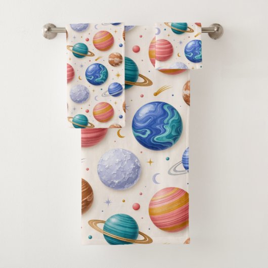 Buitenruimte Planeten Jongens Handdoek Set (Insitu)