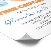 Buitenruimte Planeten Verjaardag Tijd Capsule teke Poster (Hoek)