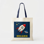 Buitenruimte Raket Kinderen Tote Bag (Voorkant)