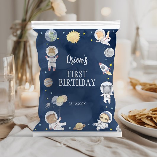 Buitenruimte Safari Verjaardag Chip Bag Wrapper Flyer