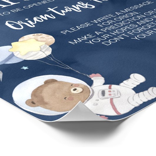 Buitenruimte Safari Verjaardag Tijd Capsule Teken Poster (Hoek)