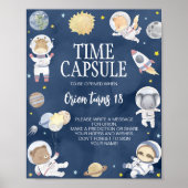 Buitenruimte Safari Verjaardag Tijd Capsule Teken Poster (Voorkant)