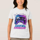 Buitenruimte Schoolbord Sterrenbeeld Doodles Kinde Tri-Blend Shirt (Voorkant)
