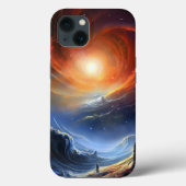 Buitenruimte Sci Fi Landschapskunst Case-Mate iPhone Case (Achterkant)