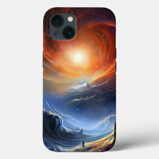 Buitenruimte Sci Fi Landschapskunst Case-Mate iPhone Case (Achterkant)