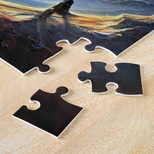 Buitenruimte Sci Fi Landschapskunst Legpuzzel (Zijkant)