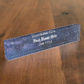 Buitenruimte Signature Desk Naam Bord Naambordje (Zijkant)