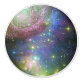 Buitenruimte, sterren, sterrenstelsels en nebula's keramische knop (Voorkant)