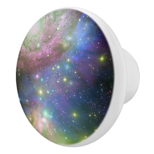 Buitenruimte, sterren, sterrenstelsels en nebula's keramische knop (Rechts)