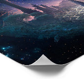 Buitenruimte Surrealistische Fantastische kunst Poster (Hoek)