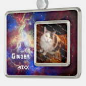 Buitenruimte Tarantula Nebula Persoonlijke foto Verzilverd Omlijst Ornament (Links)