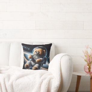 buitenruimte teddybeer astronaut kussen