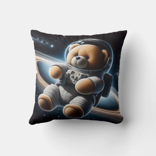 buitenruimte teddybeer astronaut kussen (Achterkant)