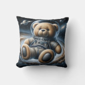 buitenruimte teddybeer astronaut kussen (Voorkant)