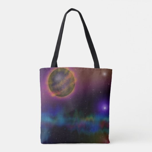 Buitenruimte — twee afbeeldingen tote bag (Achterkant)