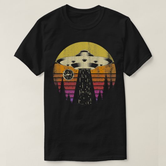 Buitenruimte UFO Alien Abductie Gift Alien Pullove T-shirt (Design voorkant)