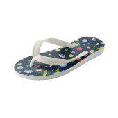 Buitenruimte Universe UFO PLanet Waterverf Patroon Kinder Teenslippers (Schuin)