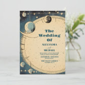 Buitenruimte Universum Galaxy Bruiloft Kaart (Staand voorkant)