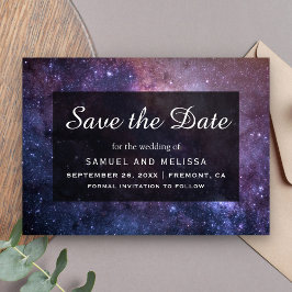 Buitenruimte Universum Galaxy Bruiloft Save The Date