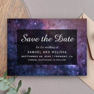 Buitenruimte Universum Galaxy Bruiloft Save The Date