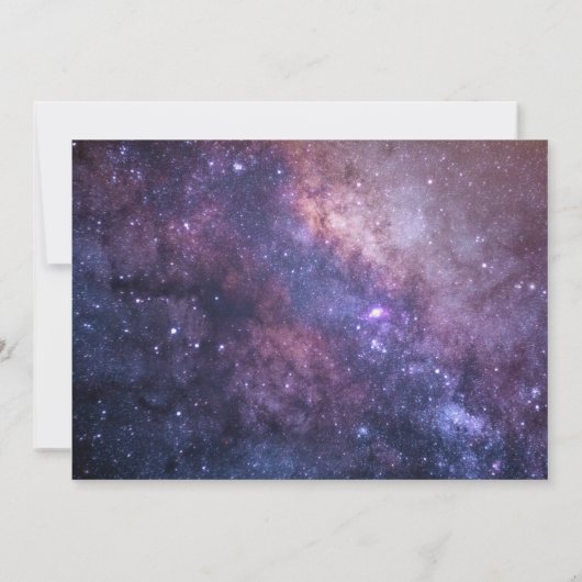 Buitenruimte Universum Galaxy Bruiloft Save The Date (Achterkant)