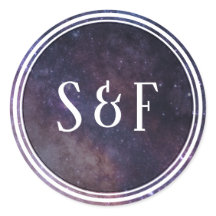 Buitenruimte Universum Galaxy Monogram Envelop Afd