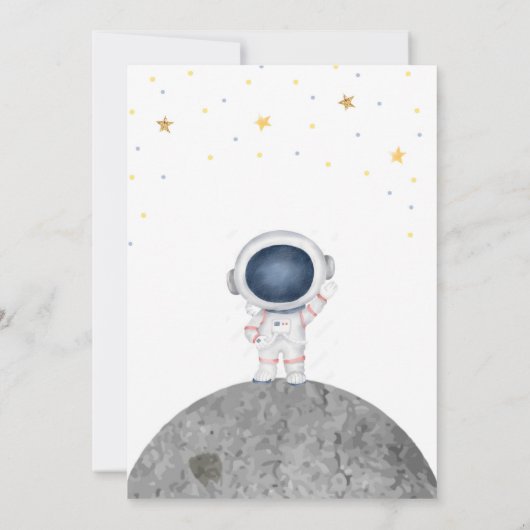 buitenruimte verjaardag uitnodiging astronaut uitn (Achterkant)