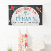 Buitenruimte Verjaardag Vinyl Welkomstbanner Spandoek (Insitu)