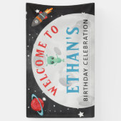 Buitenruimte Verjaardag Vinyl Welkomstbanner Spandoek (Verticaal)