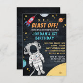 Buitenruimte voor astronaut-raketten | Eerste eers Kaart (Voorkant / Achterkant)