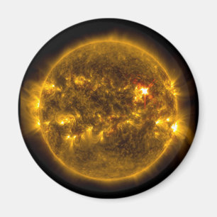 Buitenruimte Zon met zonnevlammen Magneet
