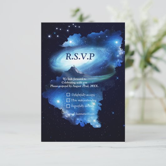 Buitenruimteas RSVP Kaartje (Staand voorkant)