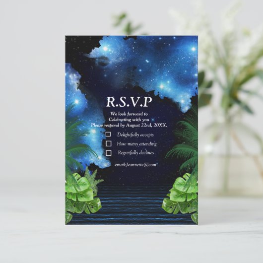 Buitenruimteas RSVP Kaartje (Staand voorkant)