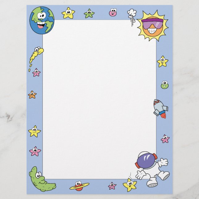 Buitenruimteastronaut Letterhead (Voorkant)